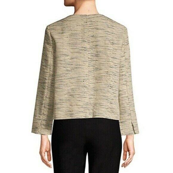 New Eileen Fisher Handwoven Organic Cotton Furrows Blazer Business Career Large - Picture 2 of 8